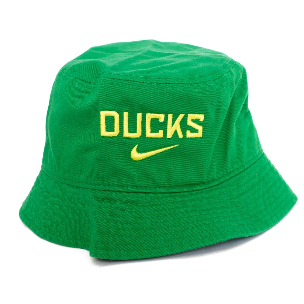 Classic Oregon O, Nike, Green, Bucket, Cotton, Accessories, Unisex, Apex, Twill, Hat, 916384